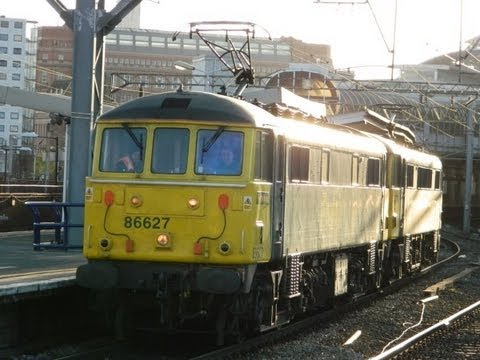 Freightliner 86627 & 86628 Manchester Piccadilly 01/05/2013