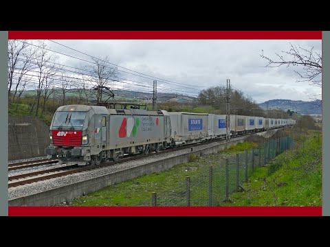 LINEA CASERTA FOGGIA  : Transiti invernali di tutti i tipi sul tratto a doppio binario.