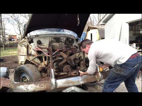 1953 Chevrolet Rebuild Removing Hood, Inner Fenders and Core Support