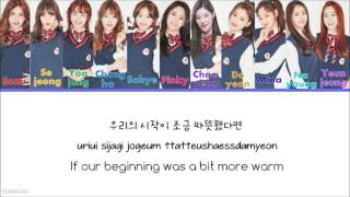 I.O.I - WHEN THE CHERRY BLOSSOMS FADE (벚꽃이 지면) ROM/HAN/ENG LYRICS