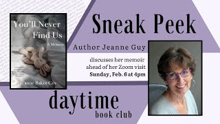 Daytime Book Group Sneak Peek: Chat with Author Jeanne Guy