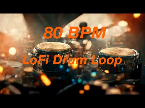 Free Drum Loop - Lofi Drum Loop -  80  BPM LOFI Drum Loop