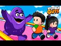 HACEMOS EQUIPO CON GRIMACE EN STUMBLE GUYS 🥤🟣💥🎉 | MOMENTOS DIVERTIDOS EN STUMBLE GUYS | JONDRES GC