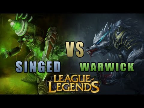 League of Legends - 1v1 Mid SONG - Singed vs Warwick [Epic Rap Battles of History Parody]