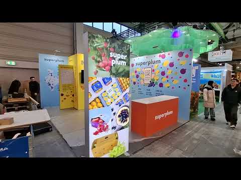 Exhibition Stand Builders Berlin present: SuperPlum Trade Show Booth Construction in Berlin, Germany