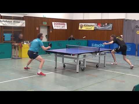 Guman vs Mazunov Dimitrij  5 DJK Effeltrich vs Woeschbach Stativ  20180224 Bundesliga 3 Table Tennis
