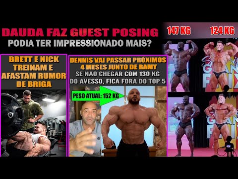 Dennis James e Ramy preocupados + Dauda posa com Pradells + Nick  e Brett + Sardinha Classic