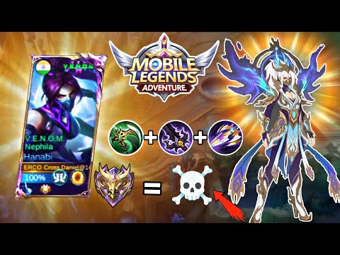 Hanabi NEW Build = INSANE DAMAGE ☠️🔥 | Full Crit Mode ☠️🔱 #mlbb #mobilelegends #viral #hanabi 