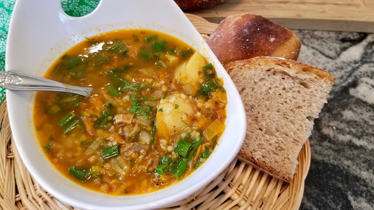 Mushroom soup with buckwheat video thumbnail