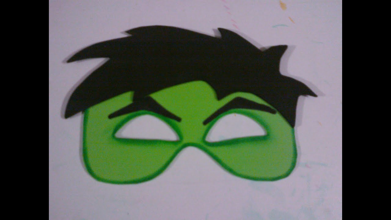 👉Tutorial, como hacer antifaz hulk con fomi😉