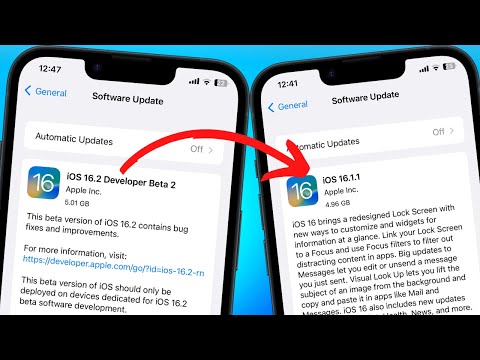 Remove iOS 16.2 Beta 2 & Install iOS 16.1.1 on iPhone & iPad