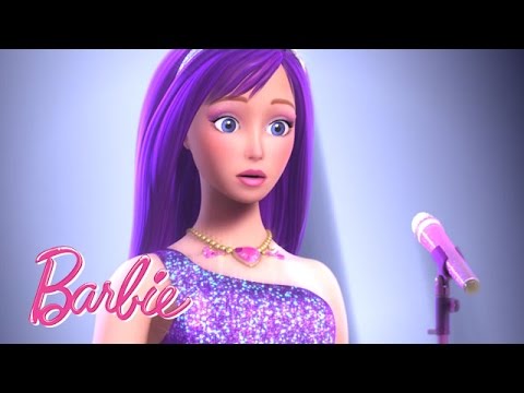 Videoclipe "AQUI ESTOU" 💜🎤 | Barbie A Princesa e a PopStar | Filmes da Barbie Em Português