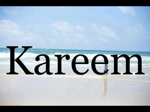 How To Pronounce Kareem🌈🌈🌈🌈🌈🌈Pronunciation Of Kareem