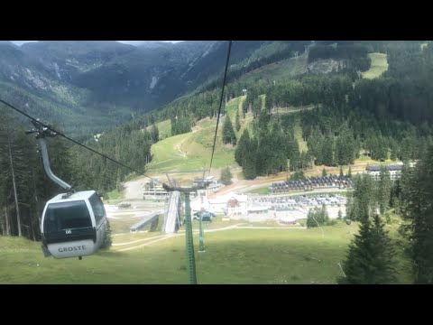 Discesa integrale cabinovia Agamatic “Groste’ 1+2”, Campo Carlo Magno (TN)