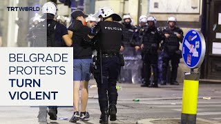 Serbia's largest anti-government protests turn violent as students demand Vucic's resignation