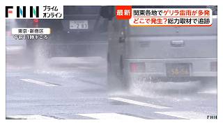 関東各地でゲリラ雷雨が多発　総力取材で追跡　“目の前で倒木”の瞬間…台風15号で倒木被害相次ぐ（2026年08月12日）