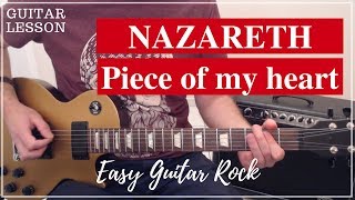 Nazareth - Piece of my heart - Guitar lesson