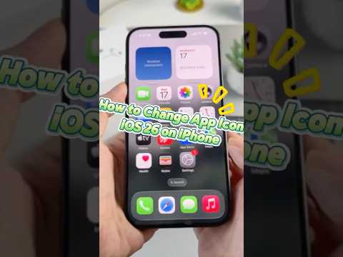 How to Change App Icon iOS 26 on iPhone #ios16publicbeta #iphone