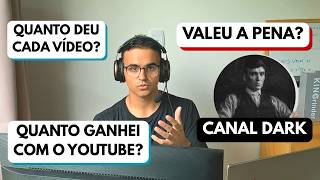 Quanto eu Ganhei Com 21 Vídeos Postados num Canal Dark
