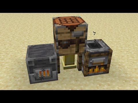 NEW Crafting Tables/Furnaces in Minecraft 1.14 (Snapshot 18w44a)
