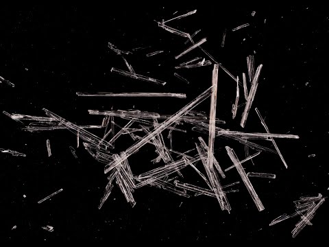 Vanillin crystallization timelapse