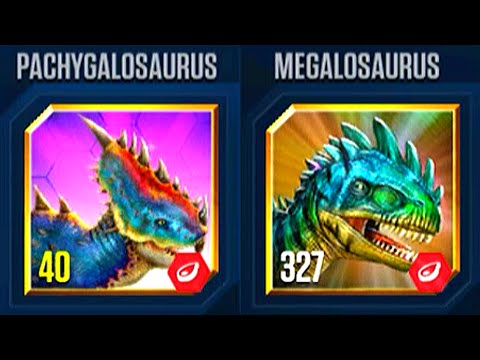 FIGHT FOR FUNDS PACHYGALOSAURUS VS MEGALOSAURUS | JURASSIC WORLD THE GAME