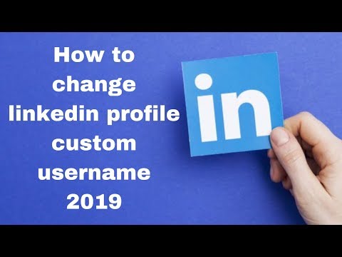 How to change linkedin profile custom username 2019