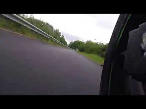 kawasaki z300 8 x speed hill run