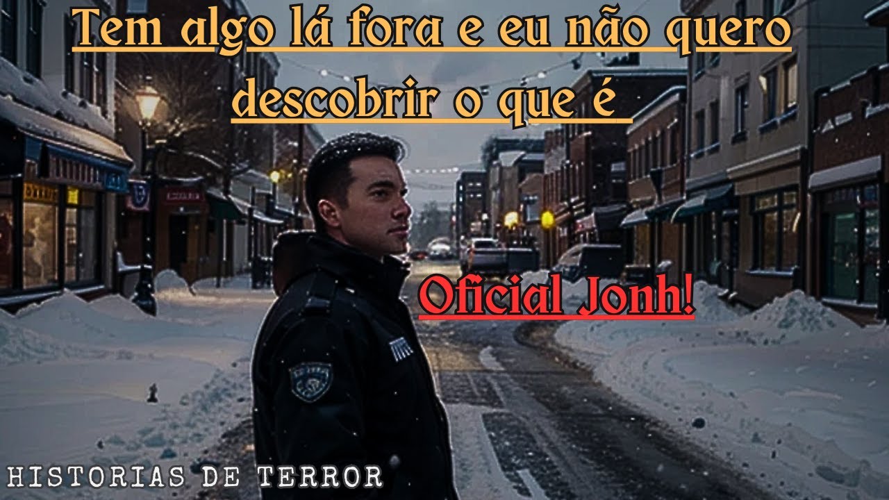 Tem algo lá fora e eu não quero descobrir o que é! Oficial Jonh! - Historia de terror | Creepy Pasta