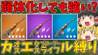 【フォートナイト】弱体化されてもまだ強い？カオスエクスプローダーライフル縛り！ビクロイなるか！？【ゆっくり実況】