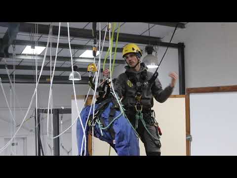 Hauling a casualty using an extra rope
