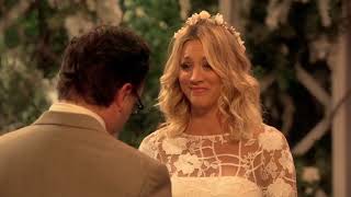 The wedding of Penny and Leonard