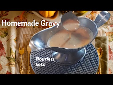 HOW TO MAKE KETO GRAVY| Flourless Gravy with Bone Broth | Low Carb Gravy