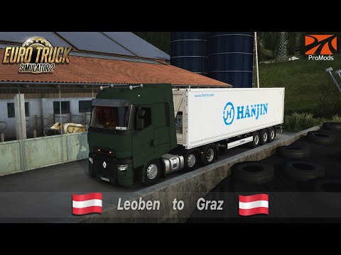 ETS2 | ProMods | Renault T 520 | Leoben AT to Graz AT | Reefer Container 24t