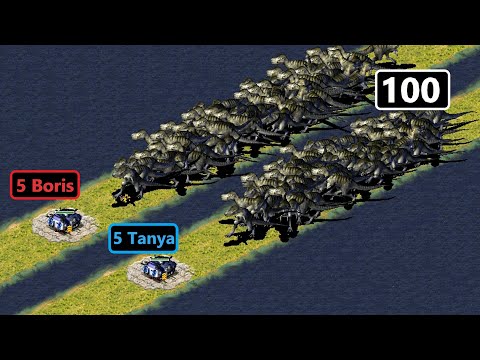 Boris and Tanya vs T-Rex - Red Alert 2