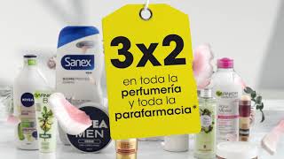Eroski 3x2 en toda la perfumería y toda la parafarmacia anuncio