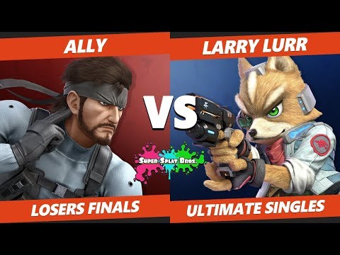 Smash Ultimate Tournament - Ally (Snake, Mario) Vs. Larry Lurr (Fox) Splat Bros SSBU Losers Finals