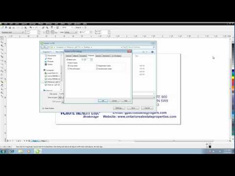 How to save a press quality PDF out of Corel Draw