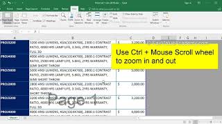 Excel 6 1 6 Grey out the unused area of a sheet in view mode