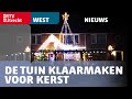 Familie Jacobs maakt tuin klaar voor kerst: 'Van mij mag dit het hele jaar wel' [RTV Utrecht]