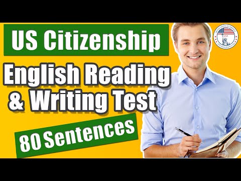 2024 Reading & Writing Sample Sentences US Citizenship Interview | USCitizenshipTest.org
