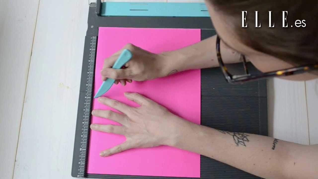 Cómo usar una cizalla/plegadora | Elle España