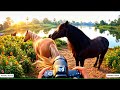 Wild Horse Mating At Natural Lake View