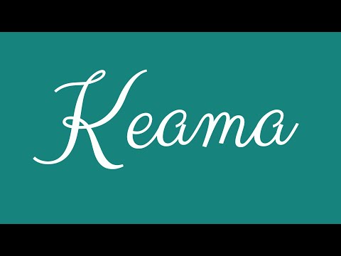 ✎ Keama ✎ English Cursive Handwriting Tutorial