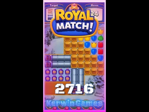 Royal Match Level 2716 - No Boosters Gameplay