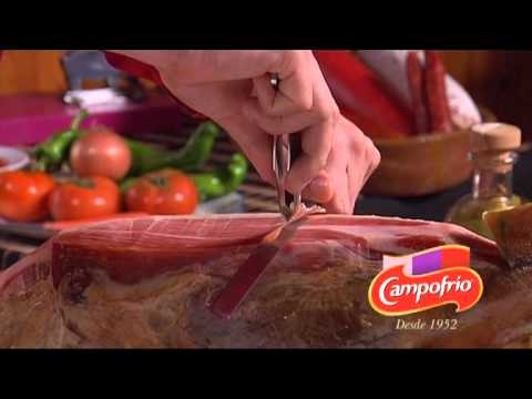 Campofrio Serrano Schinken Schneideanleitung