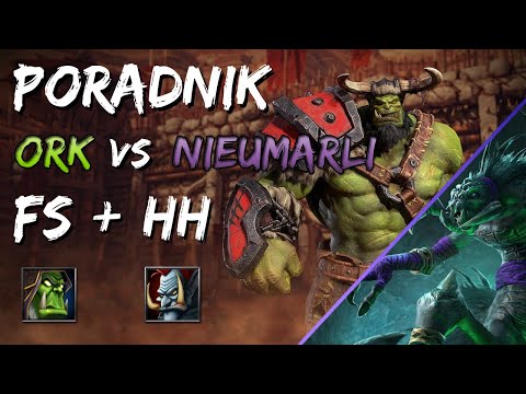 Jak grać w Warcraft 3 | Poradnik do Orków podstawy - FS HH vs Nieumarli CrypLord Fast Expo