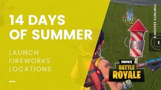 Fortnite 14 Days of Summer: Launch Fireworks Along The River Bank (QUICKEST ROUTE)