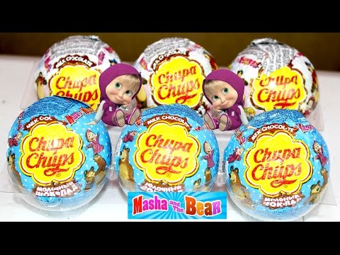 MASHA AND THE BEAR CHUPA CHUPS| Маша и Медведь кукла| MASHA SURPRISE EGGS| B2cutecupcakes Video