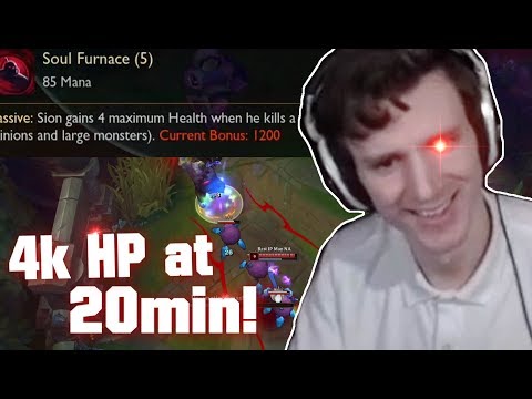 Hashinshin: How to 1200 Bonus HP at 20min with SION PASSIVE!